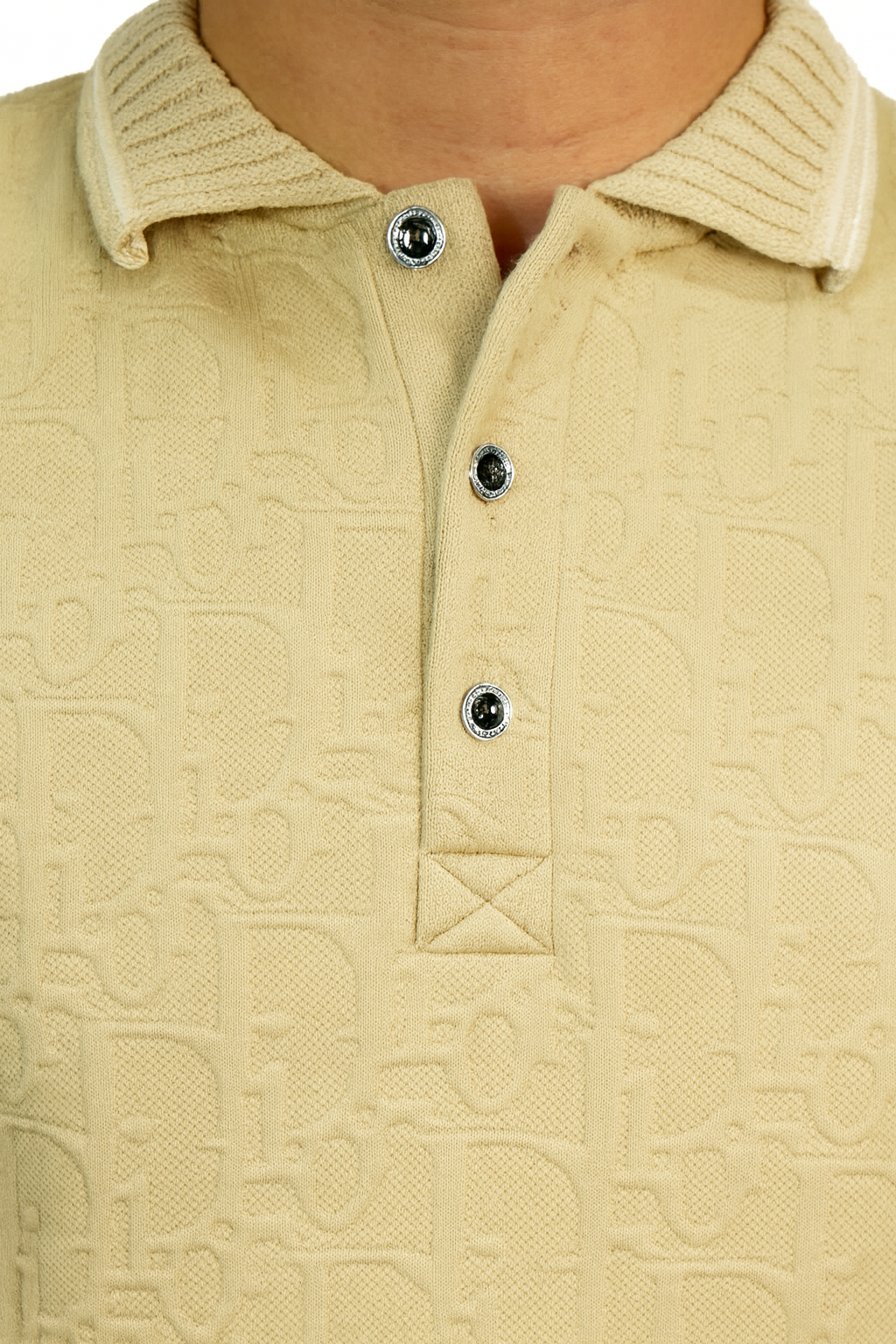 Camiseta tipo polo unicolor