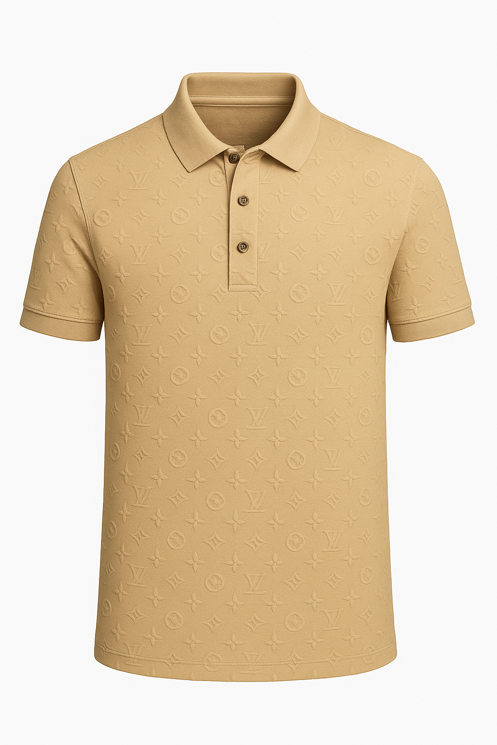 Camiseta tipo polo unicolor