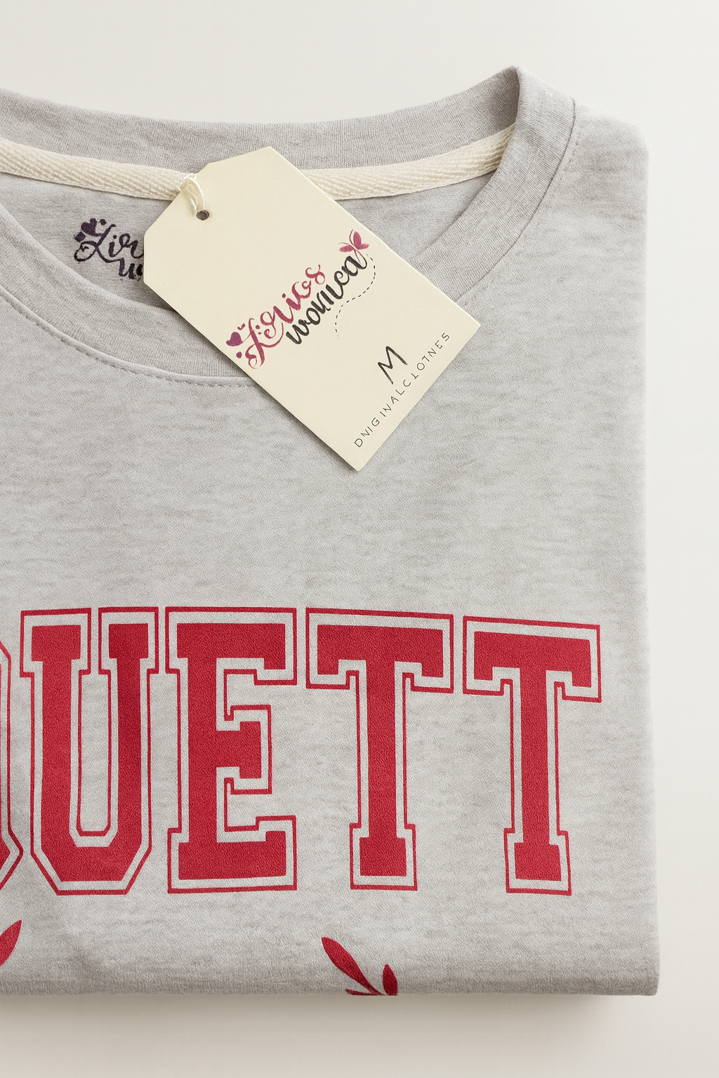Camiseta estampado coquette manga corta