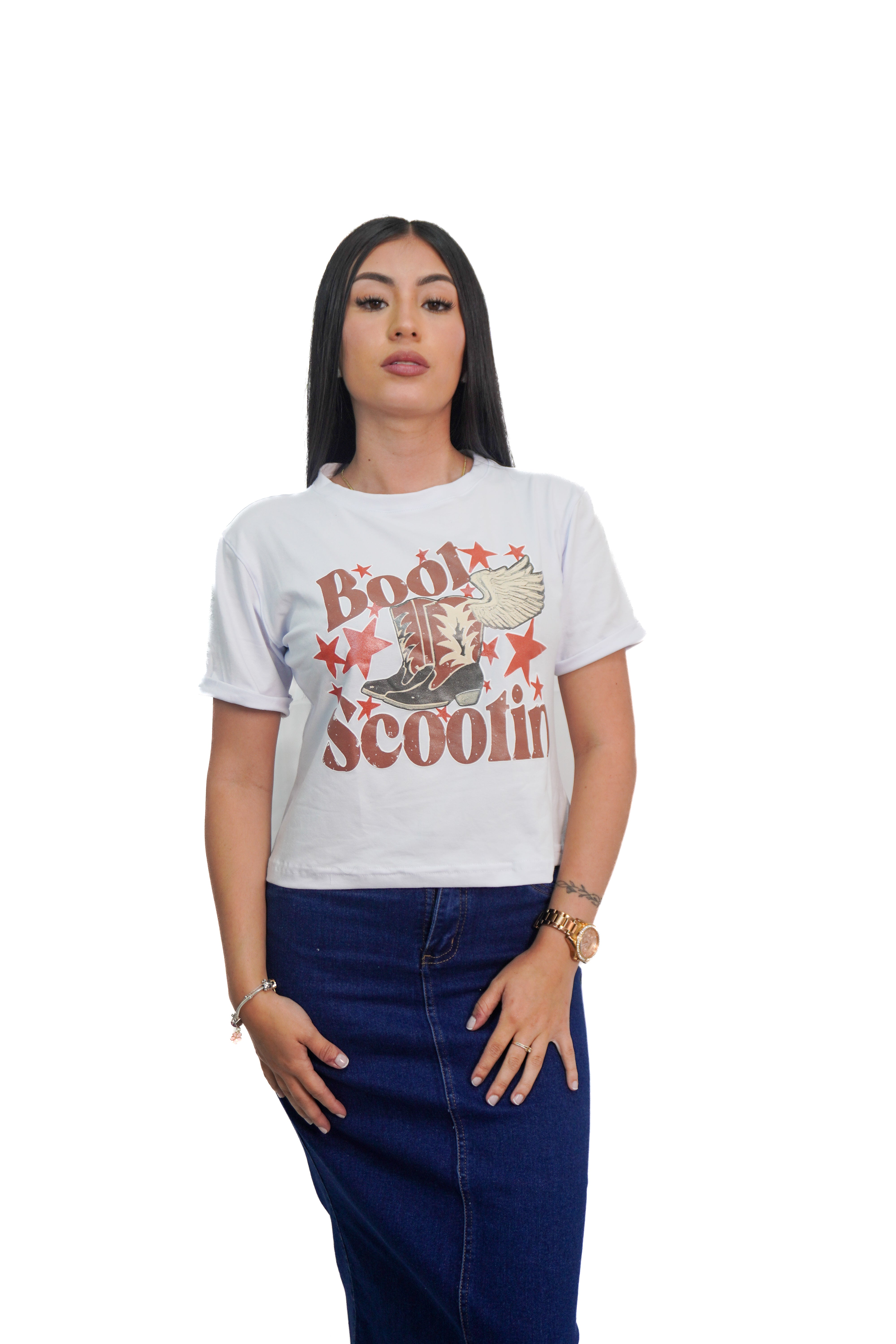 Camiseta estampado boot scootin manga corta