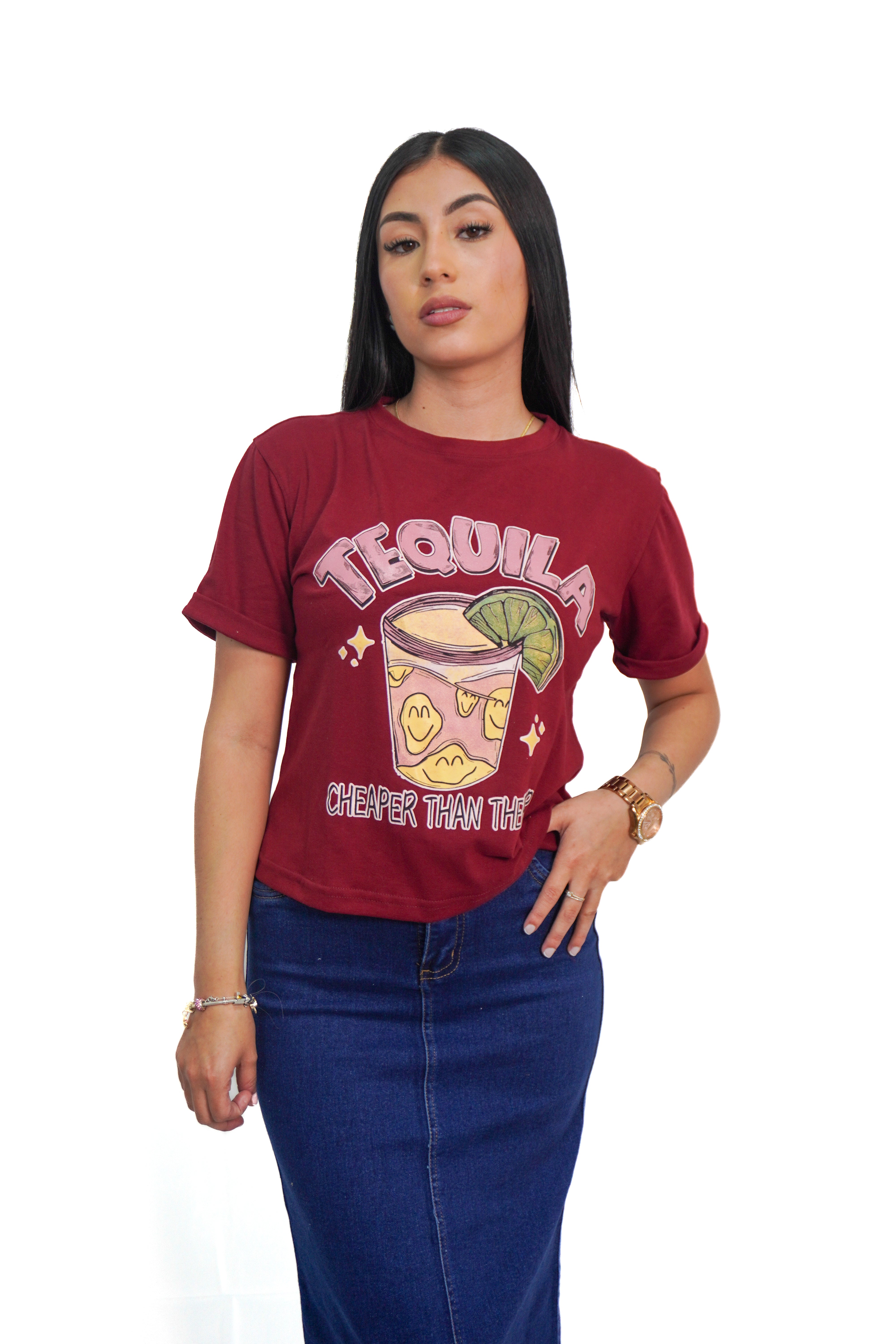 Camiseta estampado tequila manga corta