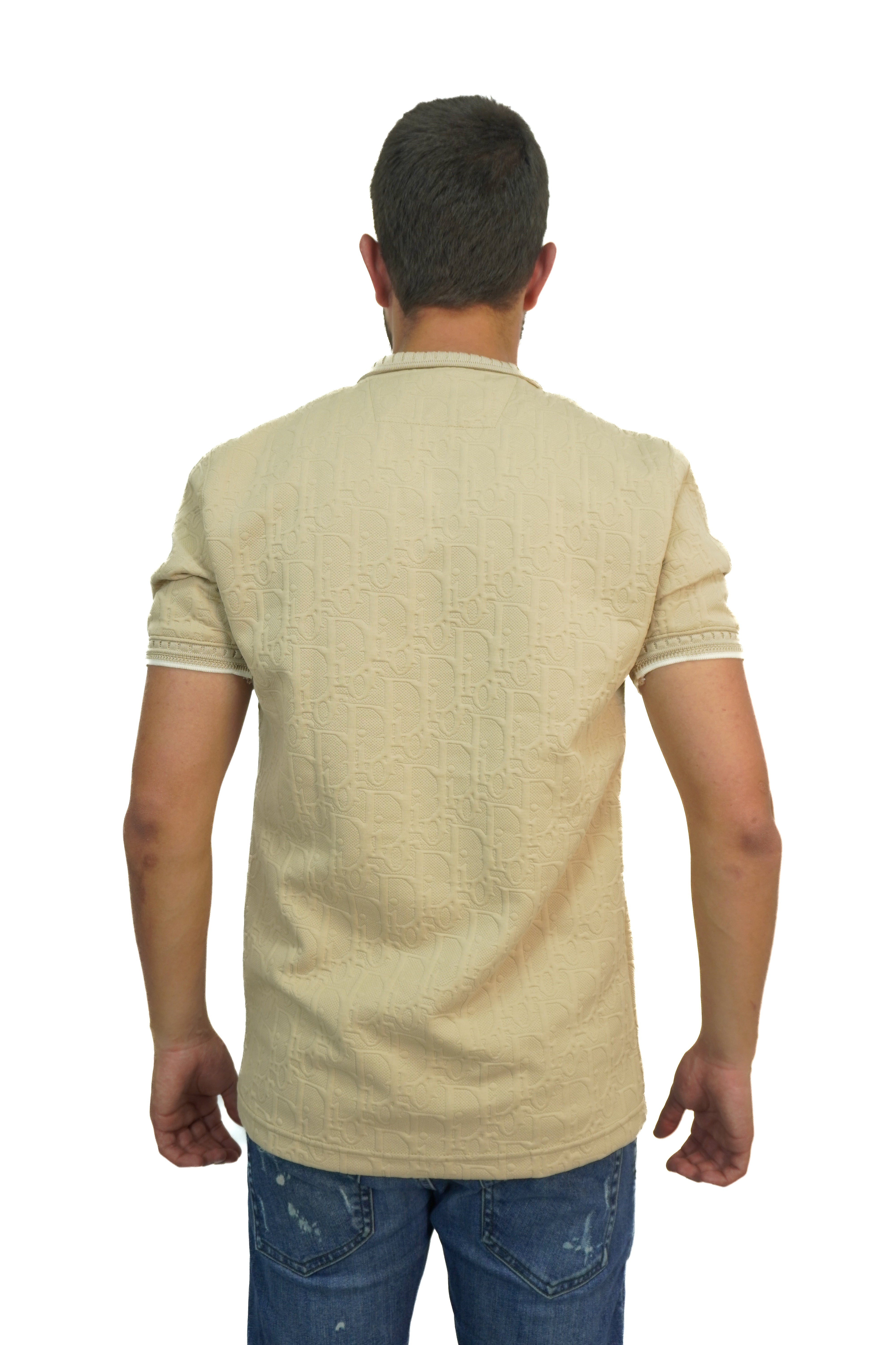 Camiseta tipo polo unicolor