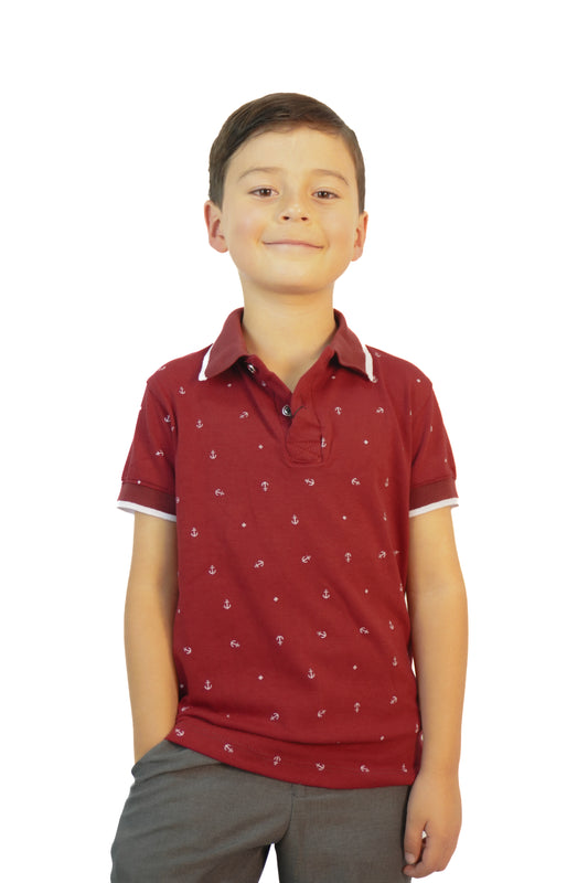 Camiseta tipo polo niño