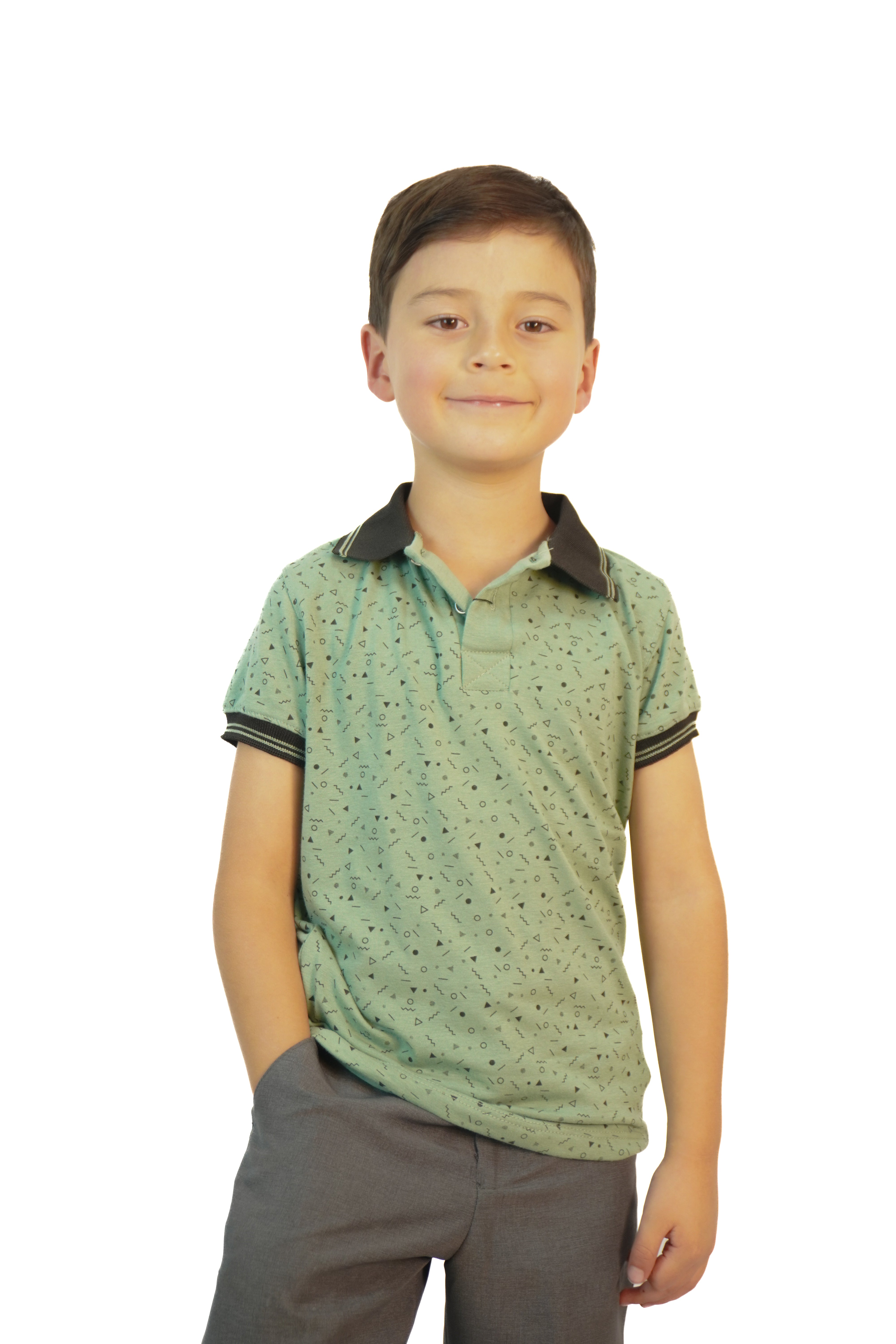 Camiseta tipo polo niño