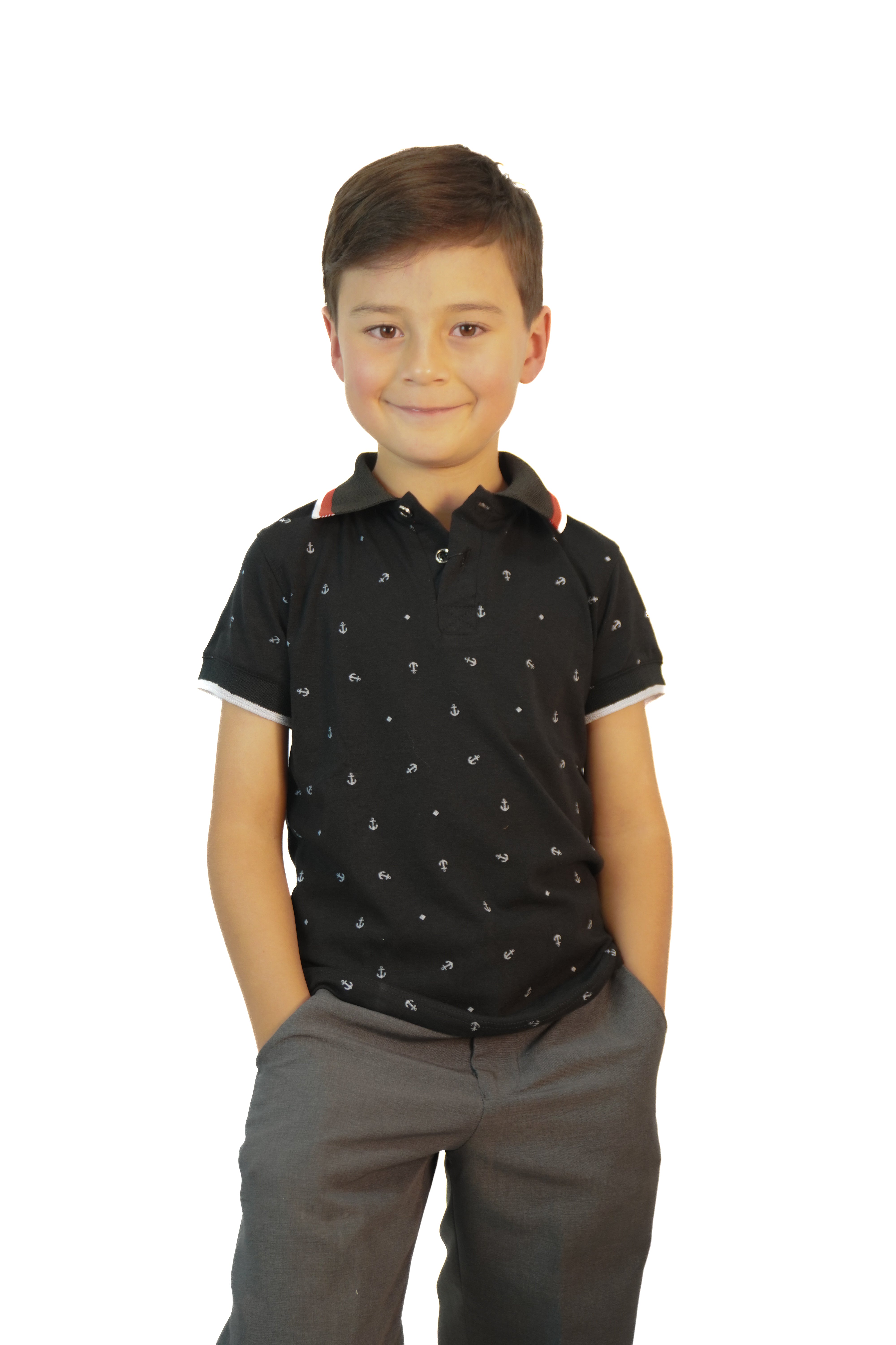 Camiseta tipo polo niño
