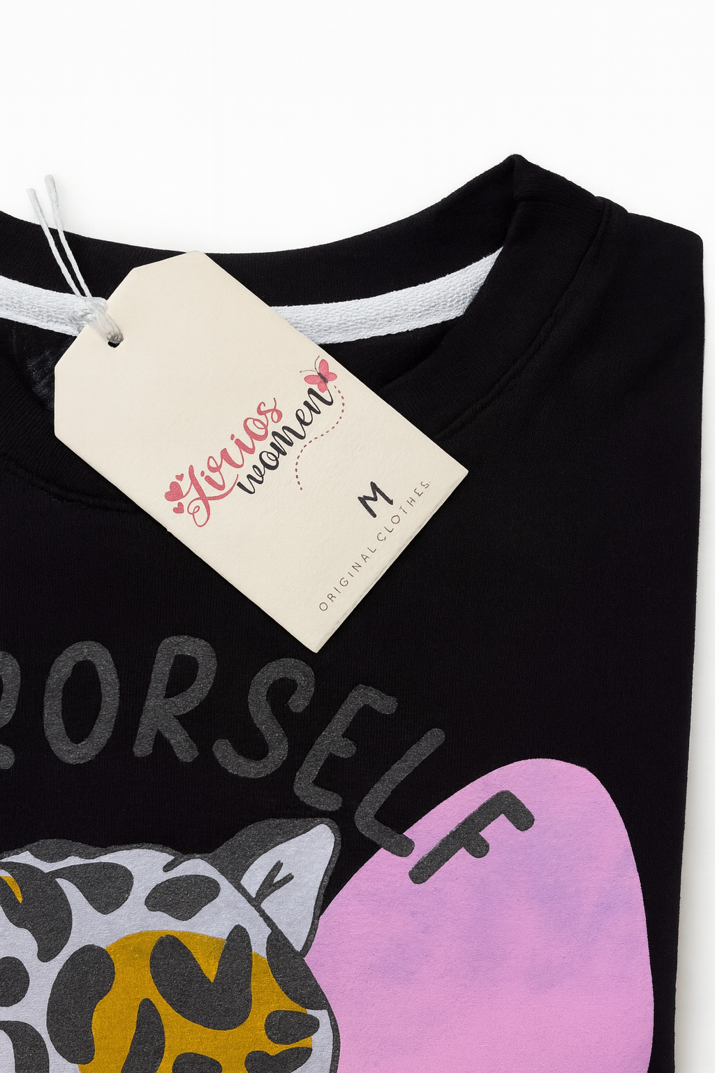 Camiseta estampado pantera manga corta